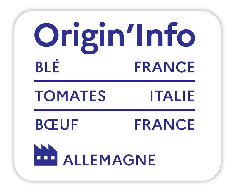 Origin’Info les premiers logos arrivent sur les packs